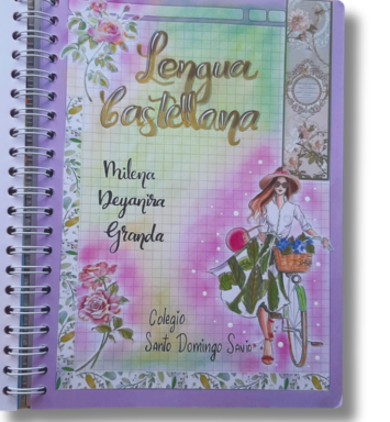 Carátula de cuaderno para jóvenes