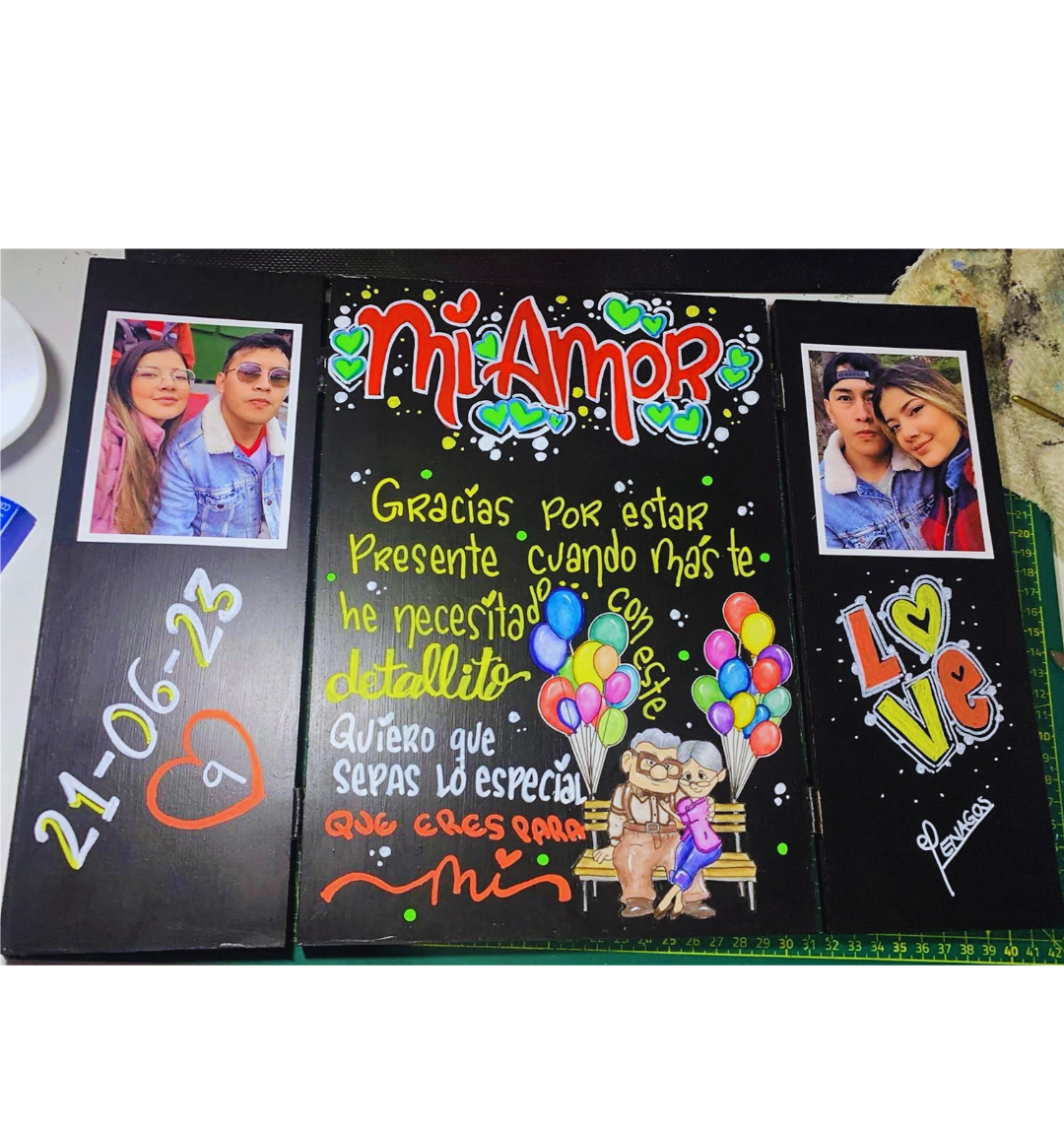 Pizarrón Personalizado con Bisagras para Escritorio - Imagen 3