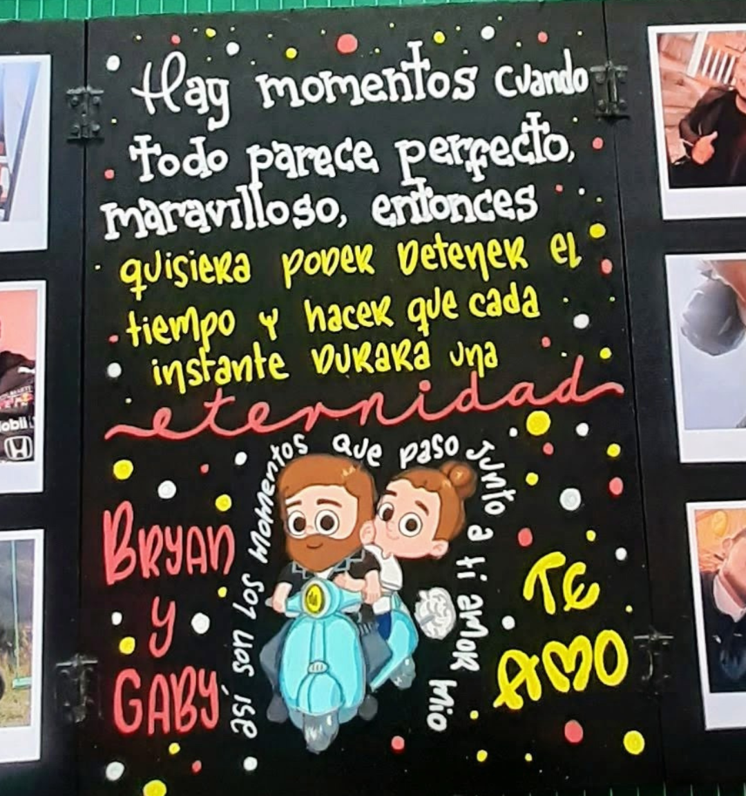 Pizarrón Personalizado con Bisagras para Escritorio - Imagen 10