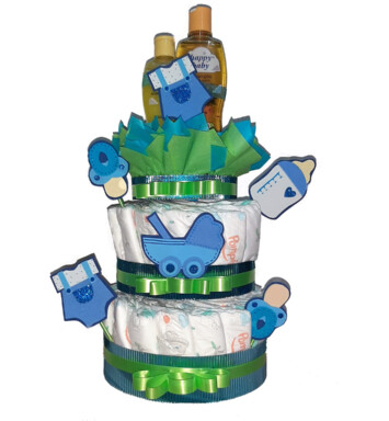 Regalos personalizados Torta de Pañales con Shampoo