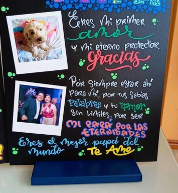 Tablita tipo pizarra